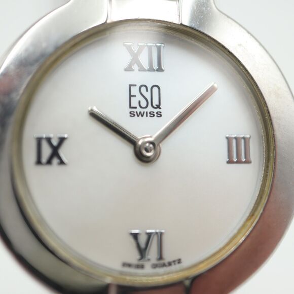 ESQ Esquire Swiss Women Watch Silver Tone 24mm Dial 5.5\